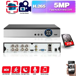6 in 1 8ch 5 0mp ahd dvr hybrid video face recorder support 5mp ahd camera 4mp 5mp ip camera cctv home security system xmeye free global shipping