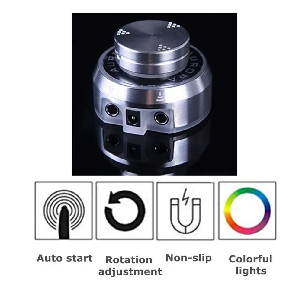 Блок питания AURORA II с ЖК дисплеем и адаптером для катушек вращающихся тату