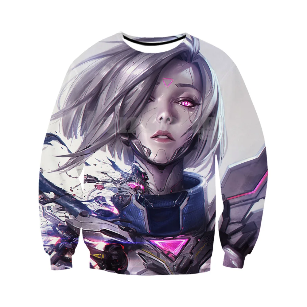 Футболка/Свитшот/худи/брюки с 3D принтом league of legends project fiora мужские комплекты в