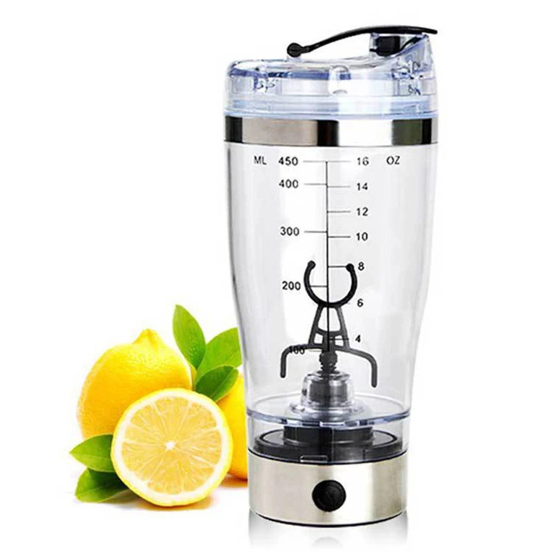 Mini USB 450ml Electric Automatic Protein Shaker Portable Movement Vortex Mixer Tornado BPA Free Water Bottle powder cup |
