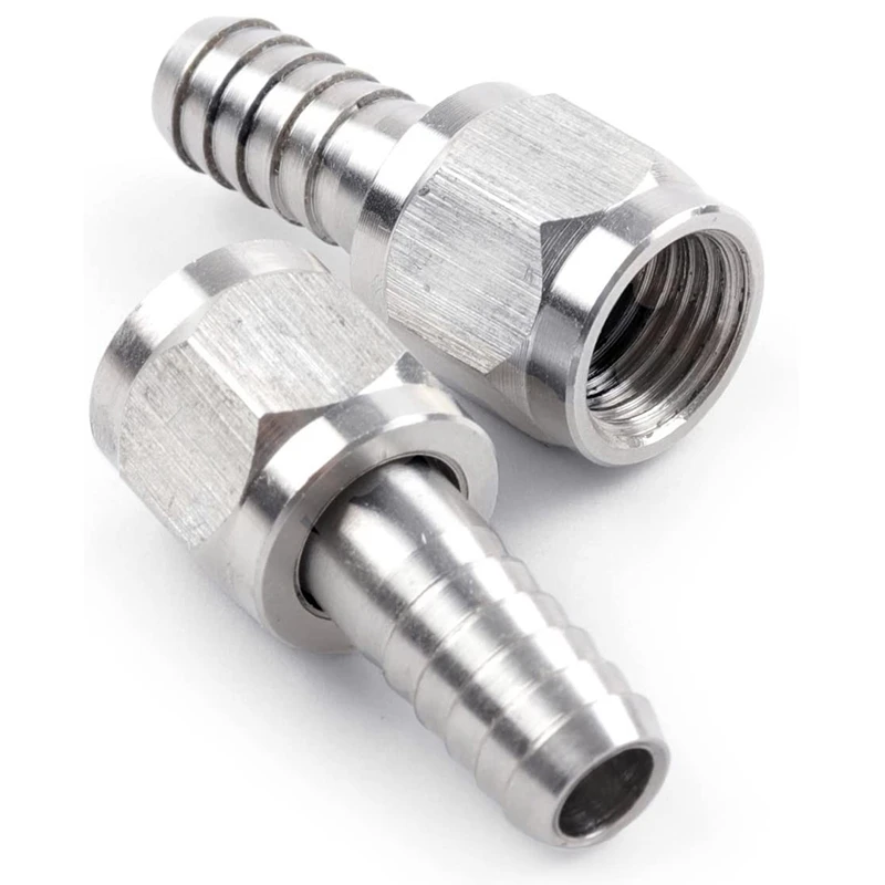 

Stainless Steel Barbed Swivel Nuts for Ball Lock Disconnect 1/4inch MFL, 1/4 Barb Connect and Stainless Steel Screw