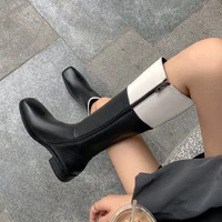 woman brand new stylish high quality leather thigh high cowboy knight boots 02