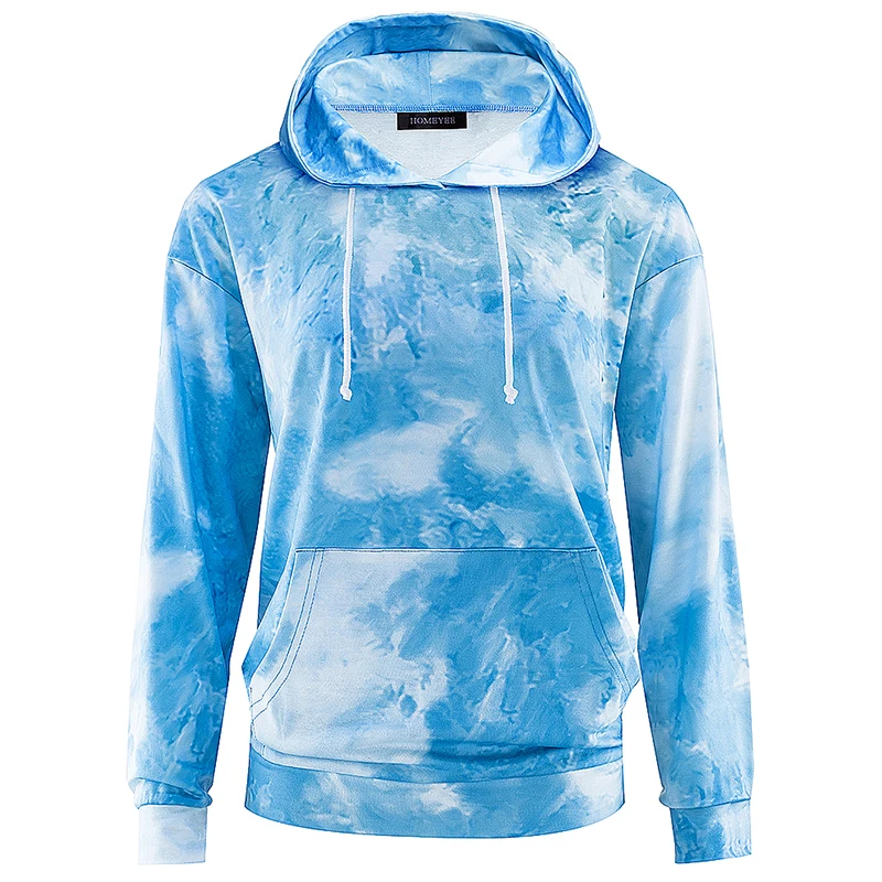 

Women Tie Dye Hoodie Sweatshirts 2021 Autumn All-Match Long Sleeve Ladies Pullovers Casual Loose Pocket Hooded Shirt Streetwear