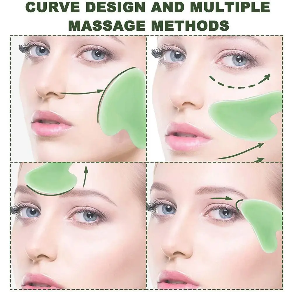 

Natural Jade Gua Sha Scraping Plate Gua Sha Massager Lifting Beauty Thin Skin Face Wrinkle Massage Removal Tool For Face Y9I2