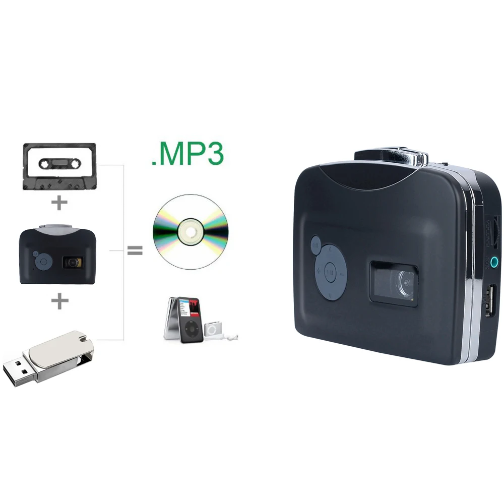 Оригинал Ezcap230 старая Кассетная лента в MP3 конвертер USB флэш накопитель U диск