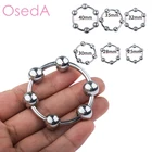 Кольцо на пенис из нержавеющей стали, мужское кольцо на пенис, кольцо на пенис, задержка эякуляции, 6 бусин, 252830323540 мм