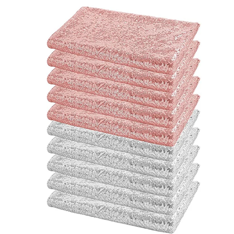 

Sequin Rose Gold Table Runner Tablecloth for Rectangle Tables Glitter Table Covers for Party Baby Shower Decor Supplies