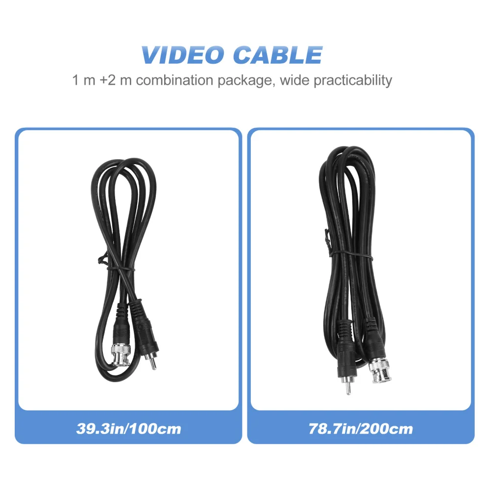 2 шт. BNC AV видеокабели ТВ камеры видео конвертер кабель аксессуары|Кабели VGA| |