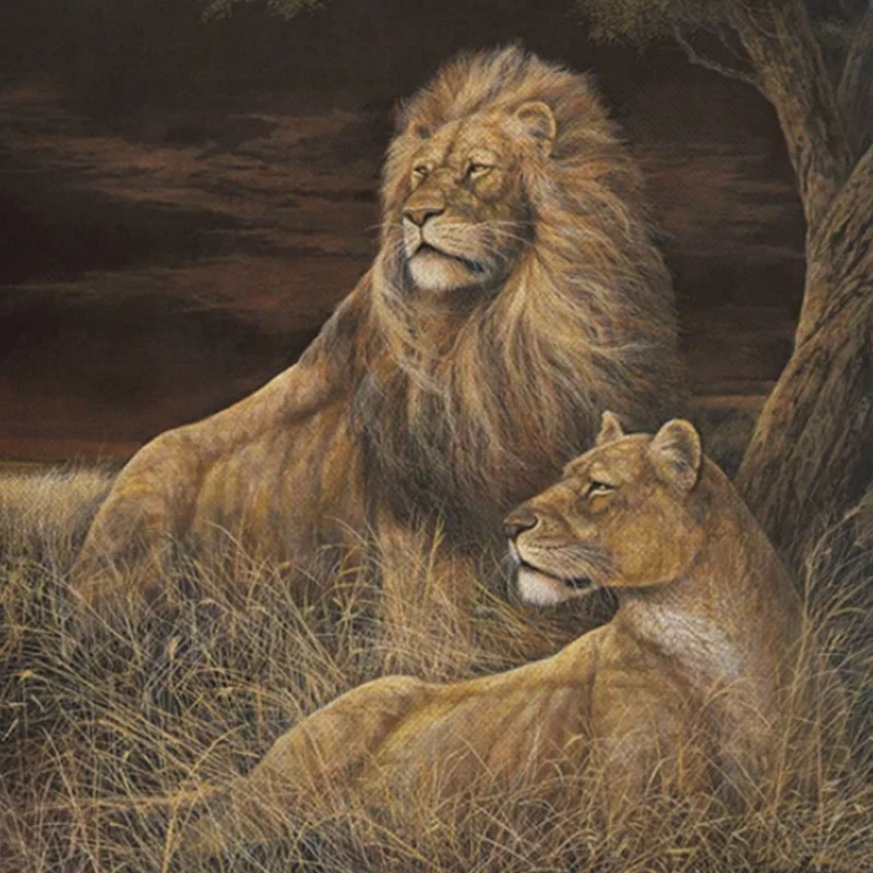 

Hot Wildlife Cushion Cover Linen Tiger Lion Dog Animal Home Decorative Elephant Throw Pillows Cover