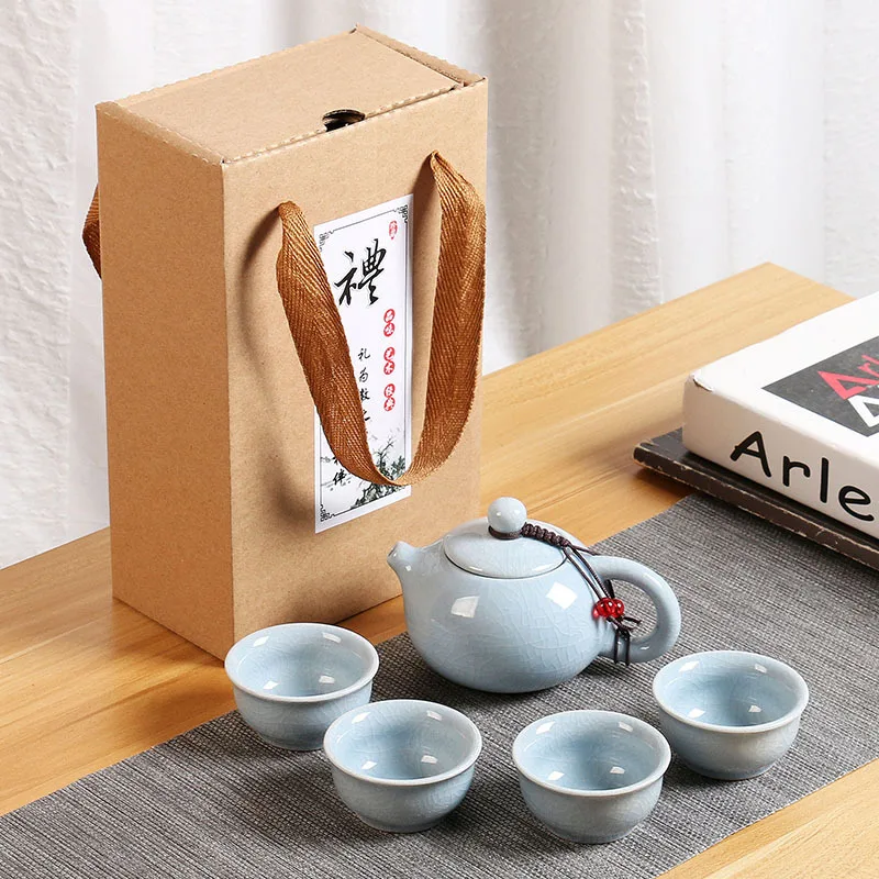 

Chinese Kung Fu Tea Set Outdoor Portable Set High Quality Ceramic Tea Set