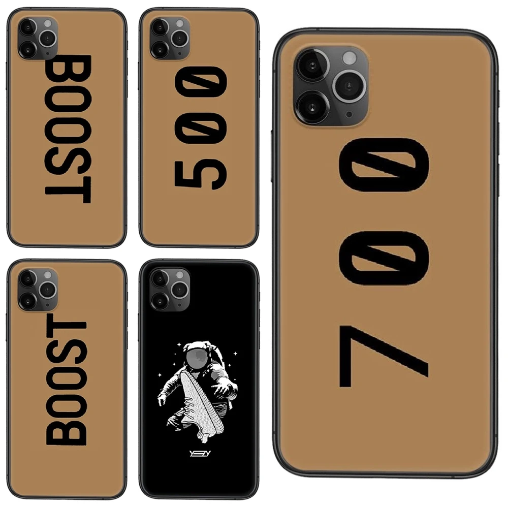 Черный Задний силиконовый чехол Kanye Boost 350 500 700 подходит для Redmi K40 9C Nfc 9A 8A 7A K30S K30 Pro