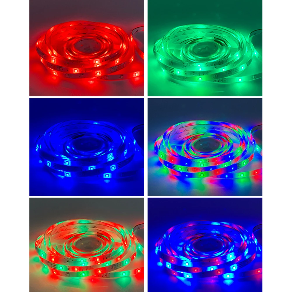 Светодиодная лента RGB 2835 с Bluetooth-управлением USB гибкая лампа 5 В диодами для
