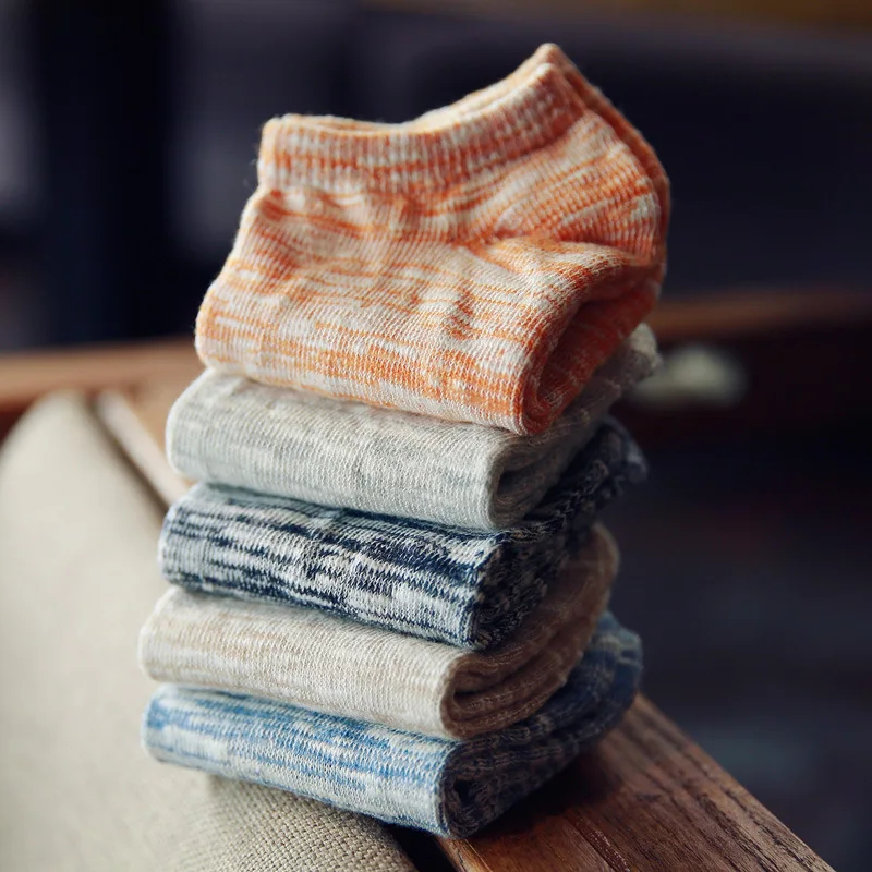 

3pairs Spring and Autumn Men's Boat Socks Thick Thread Short Socks Breathable Cotton Socks Pure Cotton Men's Socks Gift for Men