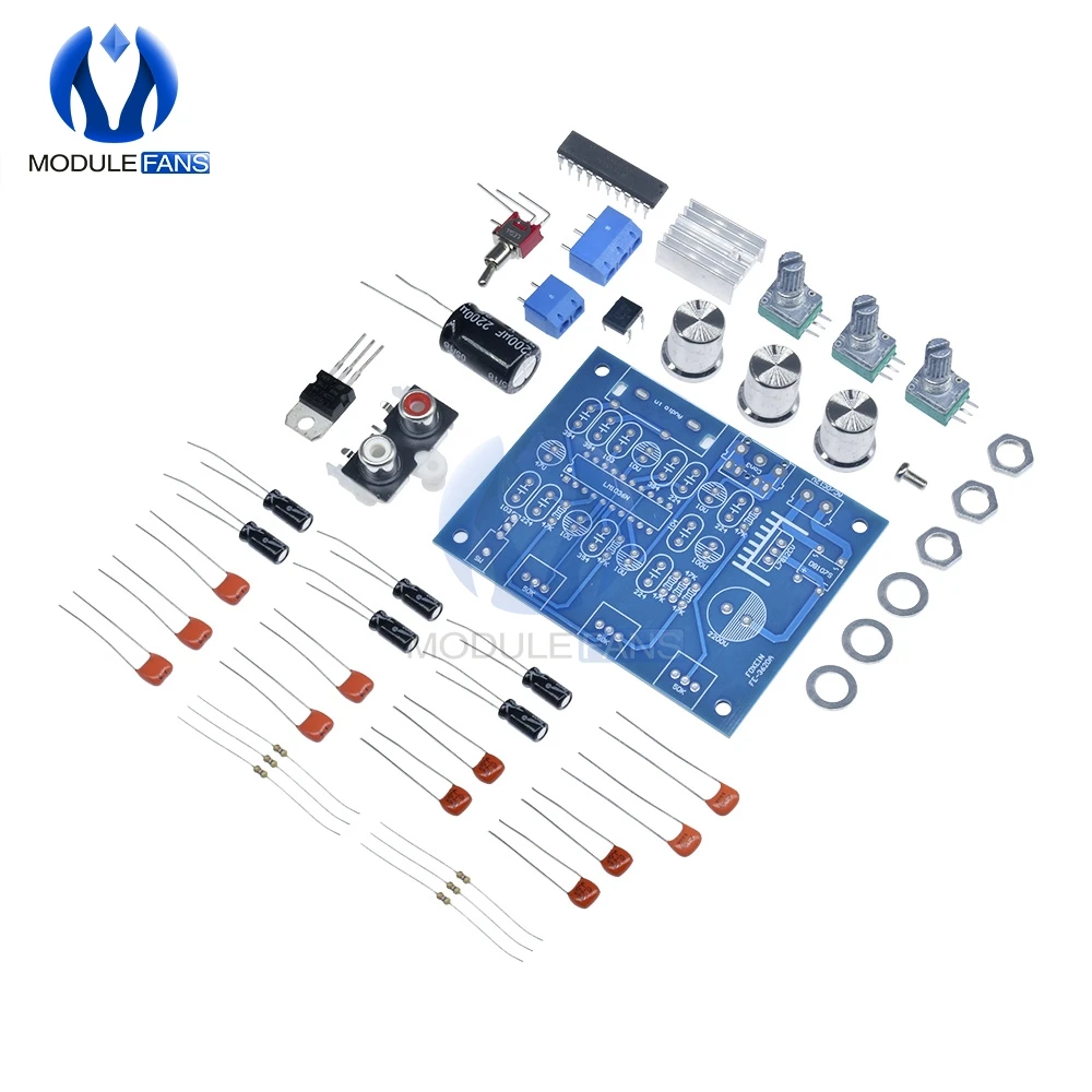 Комплект сделай сам LM1036 плата контроля громкости регулятора температуры