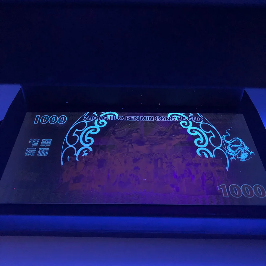 Золотой 999999 китайский сувенирный подарок Дагон 1000 юаней Золотая пластиковая