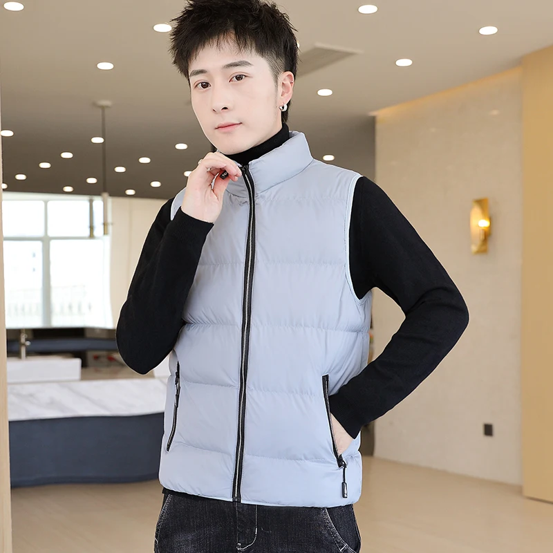 

Fashion Mens Jacket Sleeveless Vest Outerwear Coat Male Thicken Warm Cotton-Padded Waistcoat Tops M-6XL chaqueta de los hombres