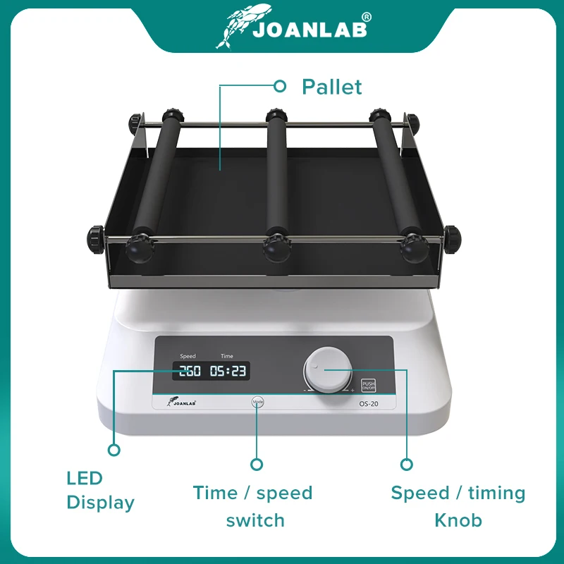 Шейкер JOANLAB лабораторный с ЖК-дисплеем многофункциональный горизонтальный