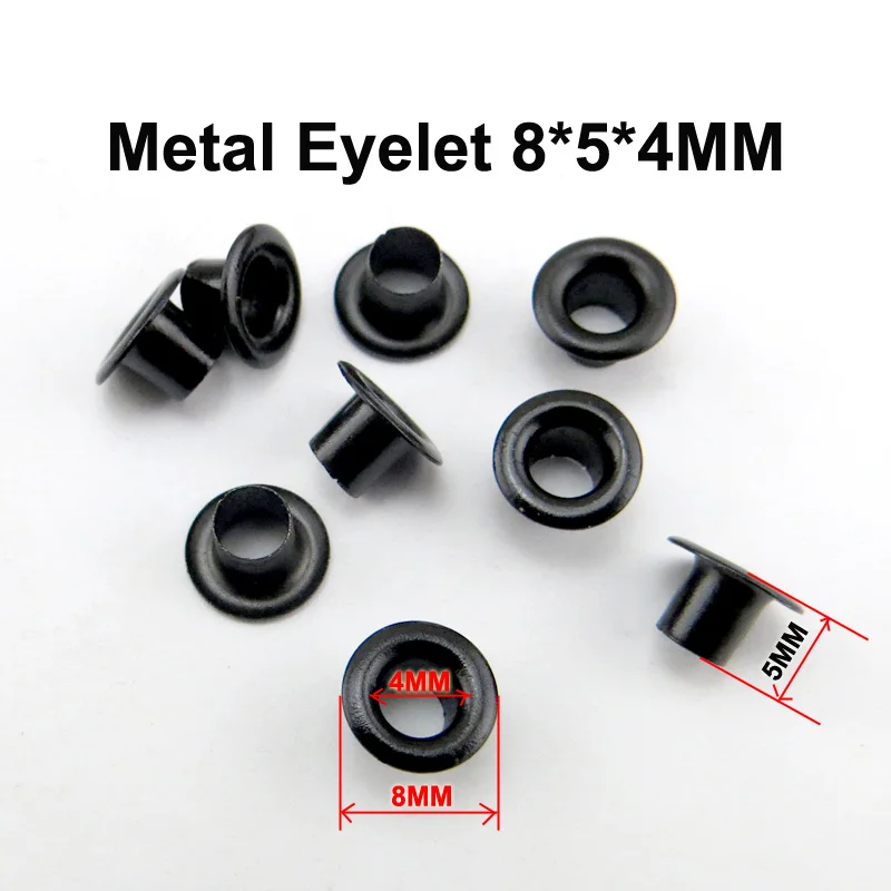 300 шт. серебристые металлические аксессуары для шитья одежды 8*7*4 мм|eyelet button|metal