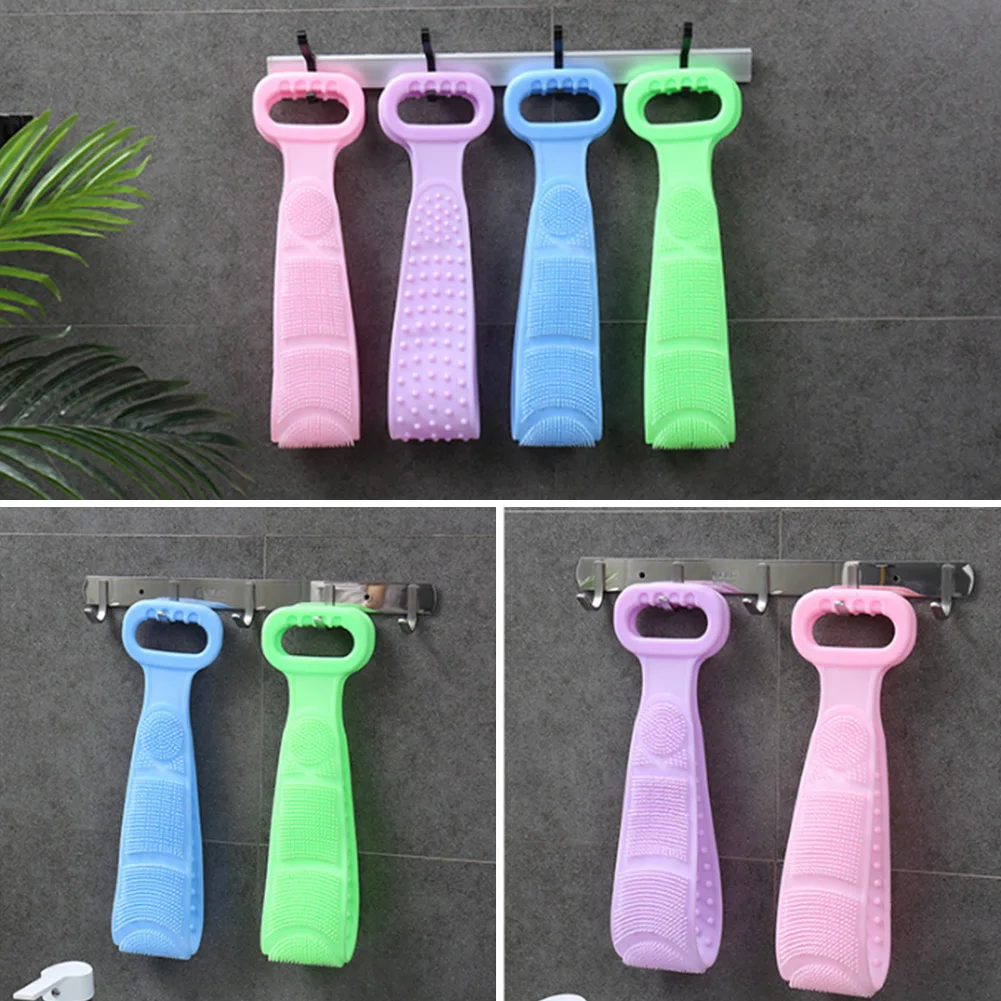 Скраб Полотенце Эластичный двусторонний Bump Дизайн щетка для ванны душа полоса