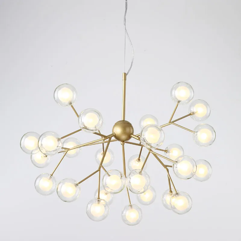 

Современный светодиодный стеклянный подвесной светильник, скандинавский светильник для столовой, кухни, романтический Светлячок, художес...