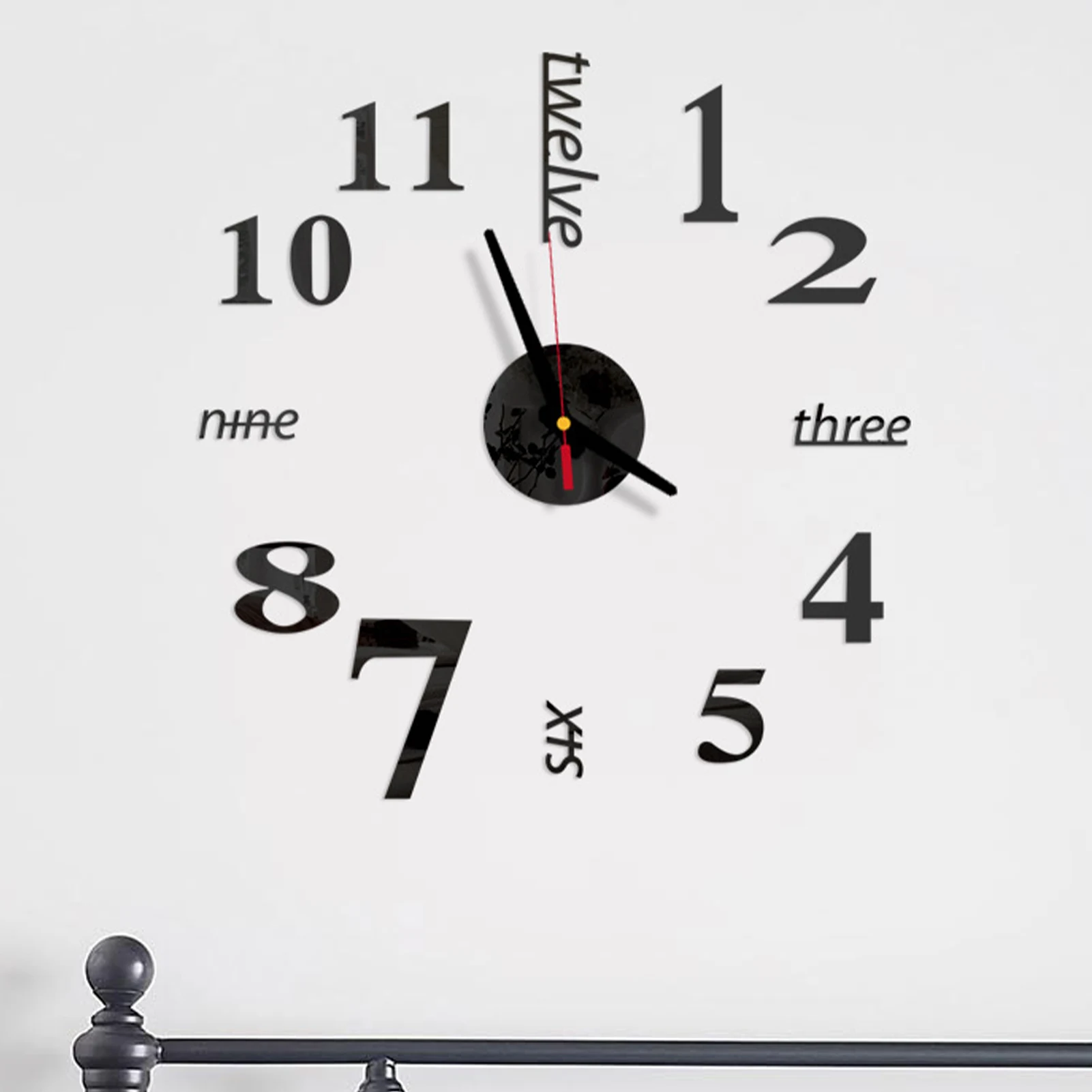 

3D Wall Clock Mirror Wall Stickers Creative DIY Wall Clocks Living Room Removable Art Decal Sticker Home Decor Modern Decoration