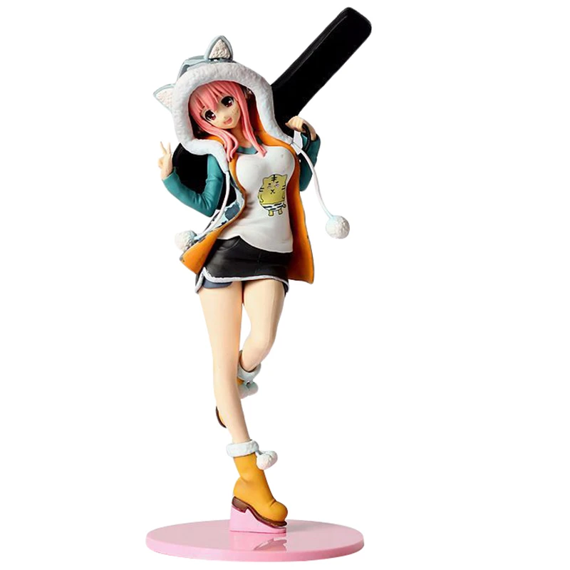 

Экшн-фигурка из аниме Super Sonico Tiger Coat Ver. Figma 23 см ПВХ девушка статуя коллекция сексуальная кукла игрушка настольное украшение