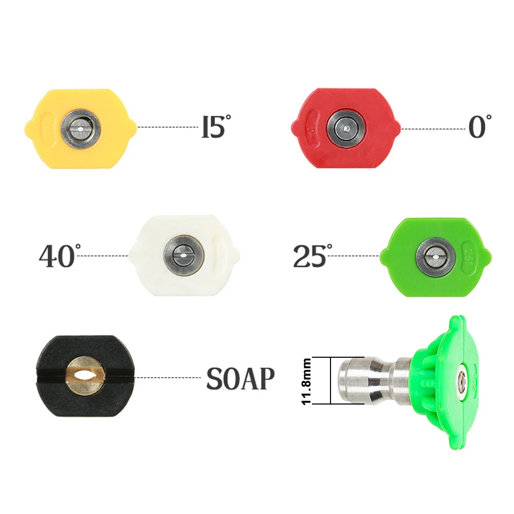 Вращающийся турбо сопло 1/4 &quotбыстрый разъем с 5 автомобильных стиральные сопла