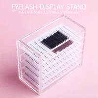false eyelashes storage box 5 layers acrylic pallet lash holder individual lash volume display stand eyelashes extension tools