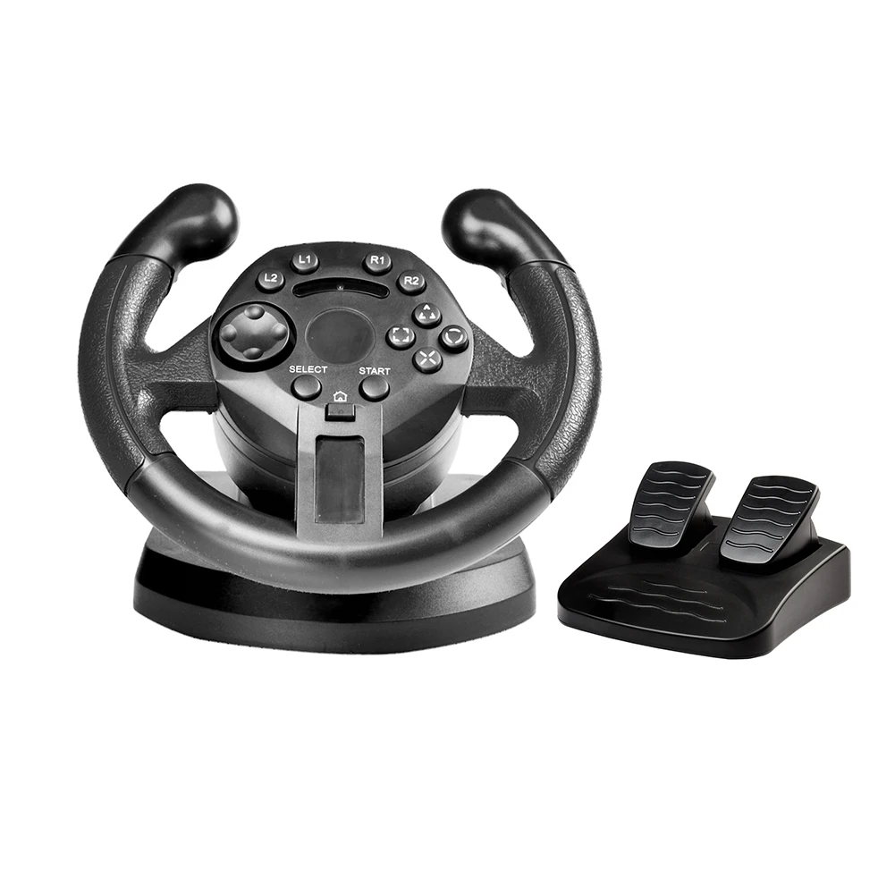 

Рулевое колесо для мини-игр, вибрирующие Джойстики для PS3, ПК, USB, вращение на 90 °, пульт дистанционного управления, игровая ручка для вождения