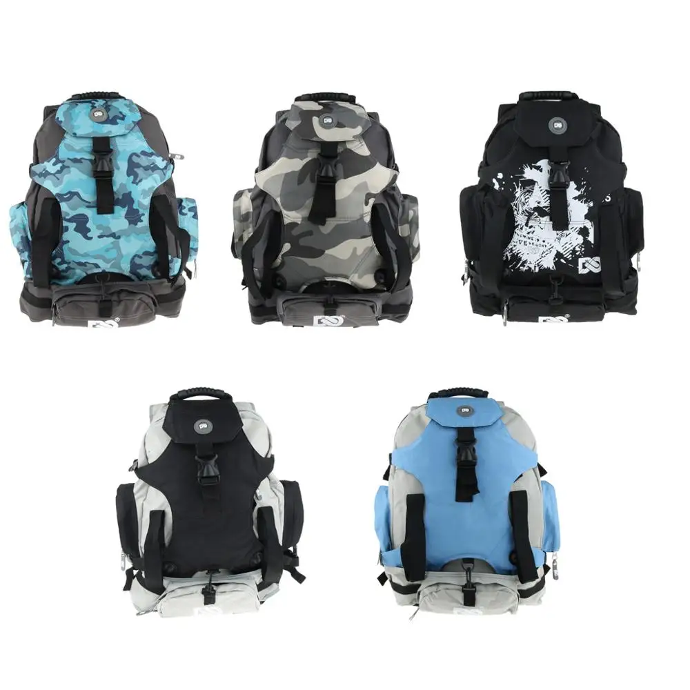 

Skates Backpack Roller Skate Equipment Bag Storage Container Holder Carrier with Multi Pockets
