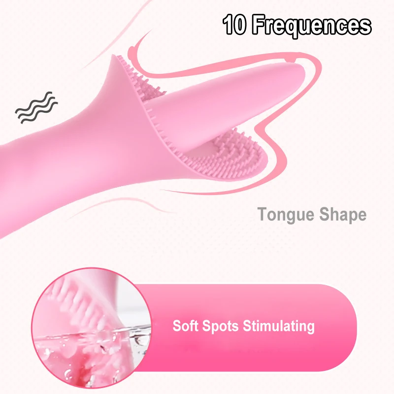 Sefllo греющий язык Рождественский вибратор для женщин 10 скоростей лизание