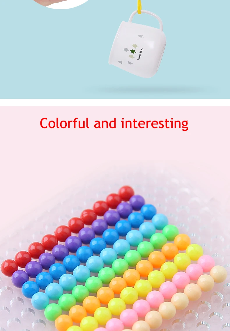 Diy водные липкие бусины, игрушки для детей, Монтессори, Обучающие волшебные игрушки-головоломки, набор бусин для детей, девочек и мальчиков, 3, 5 От 7 до 8 лет, игрушки
