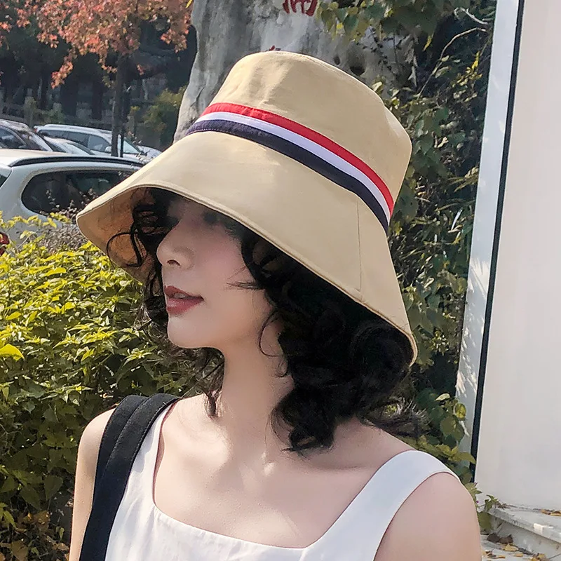 Панама для мужчин и женщин классическая шляпа от солнца чёрная белая Радужная