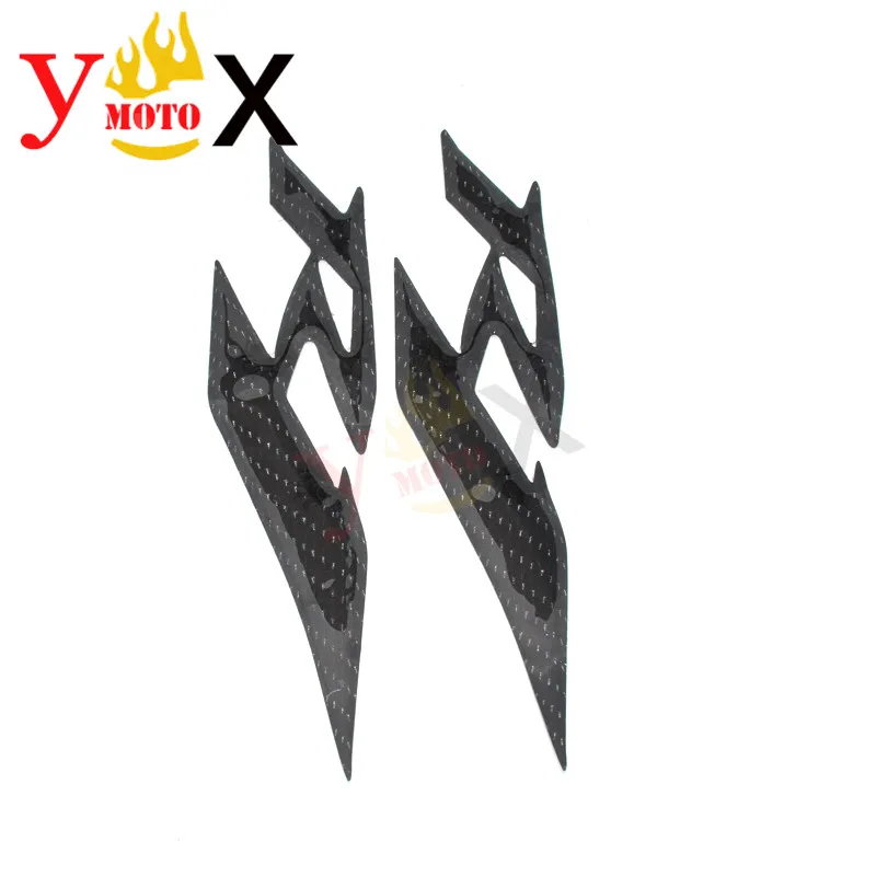 Pair R1 Motorcycle 3D Real Carbon Fiber Logo Emblem Sticker Decal Symbol Mark Side Fairing Badge For Yamaha YZF 1000 YZF-R1 | Автомобили и