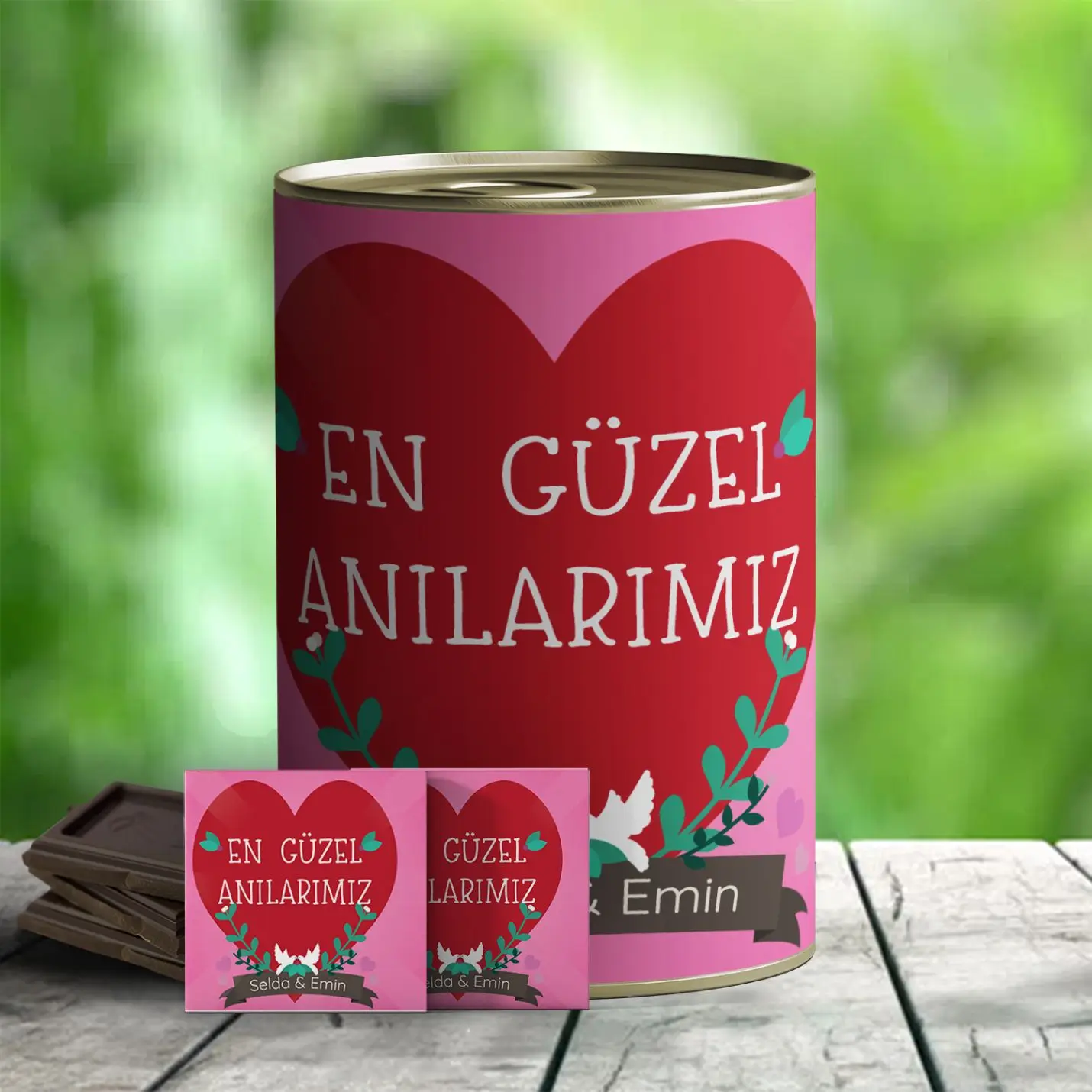 

Personalized Custom Best Nice Our Memories-Themed Chocolates Canned