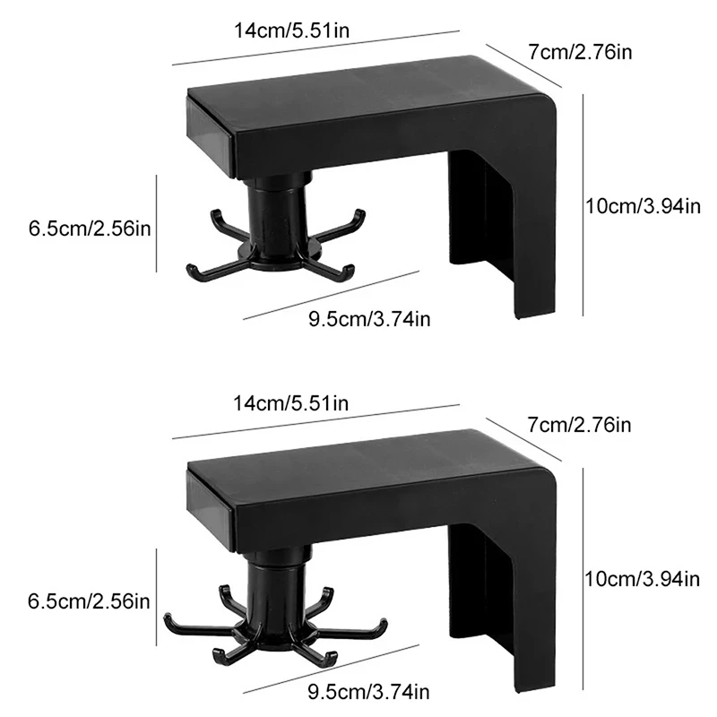 Кухонные крючки без перфорации с поворотом на 360 градусов пластиковый держатель