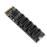m 2 pcie 3 0 to 5 ports sata iii 6g ssd adapter with sataiii cable adapter of ph56 m 2 computer expansion jmb585