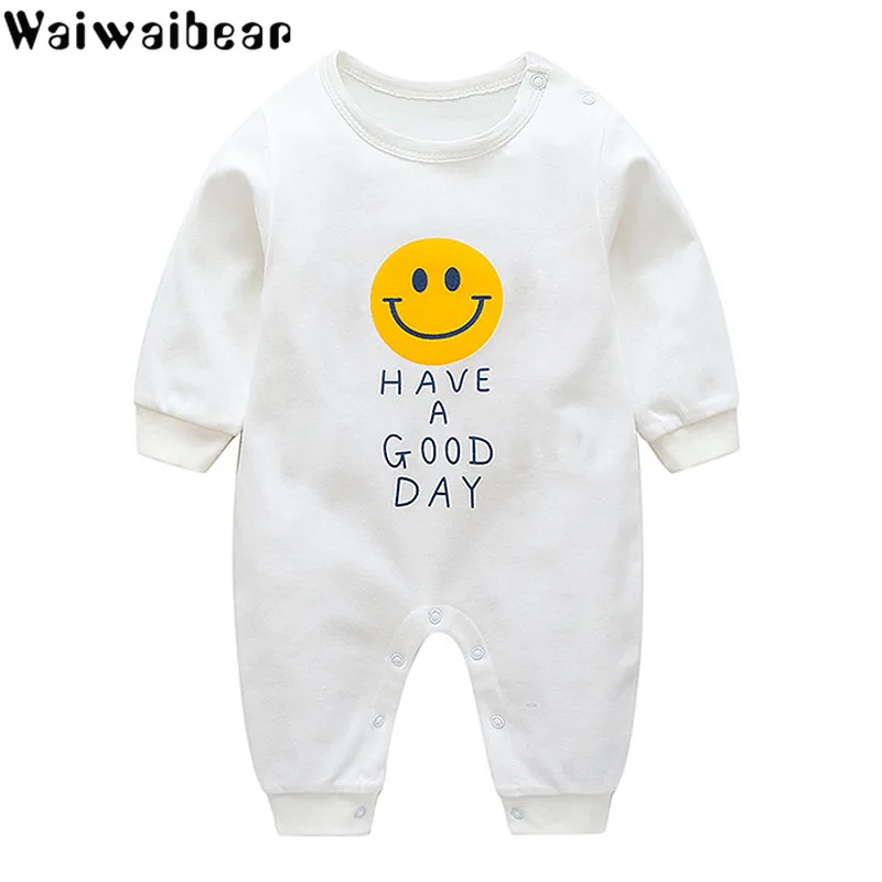 Детский комбинезон с длинным рукавом и принтом|Ромперы| |