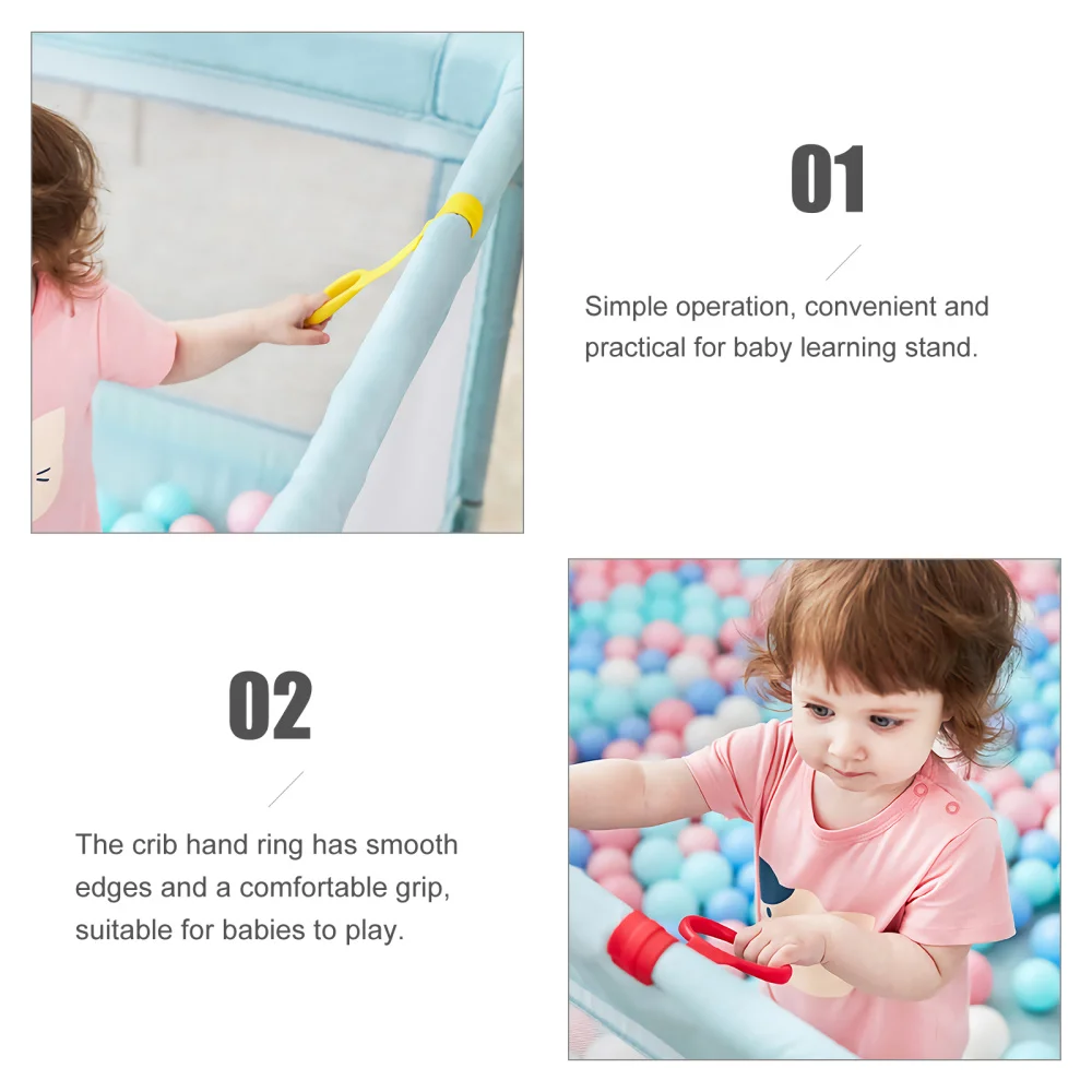 

4pcs Portable Baby Ring Baby Stand Rings Nursery Baby Cot Rings