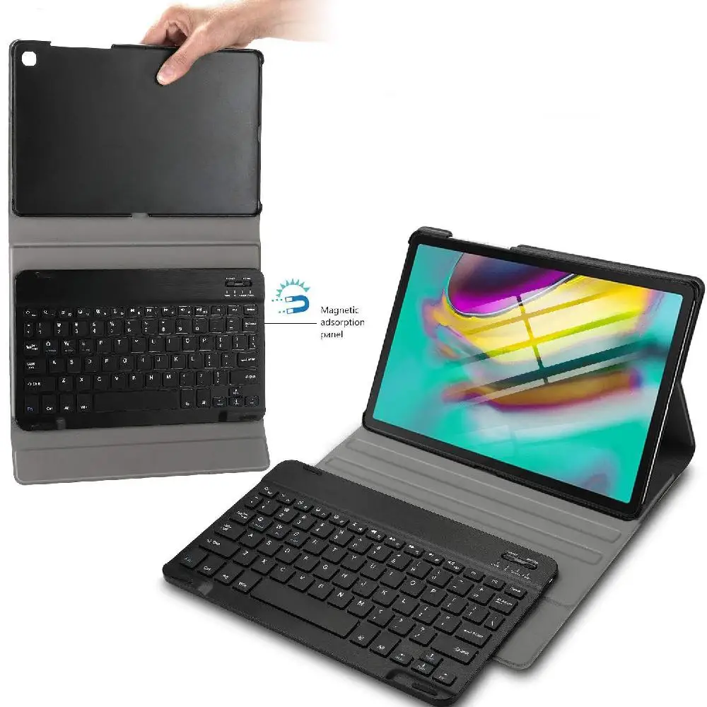 

Bluetooth keyboard case For Samsung Galaxy Tab 10.5" S5E T720 2019 SM-T720 SM-T725 tablet cover Wireless Bluetooth Keyboard Case