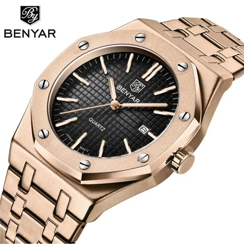 Relogio Masculino BENYAR брендовые Модные Военные часы мужские Роскошные водонепроницаемые