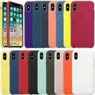 Силиконовый чехол для Iphone XS MAX, XR, X, 7, 8, 6 S Plus, 5, 5S, SE, с полным покрытием, мягкий чехол без логотипа