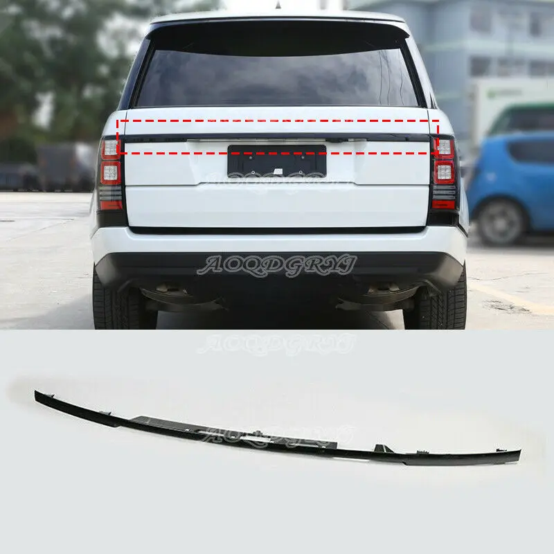 Глянцевая черная задняя дверь багажник Молдинг Накладка для Land Rover Range Vogue L405