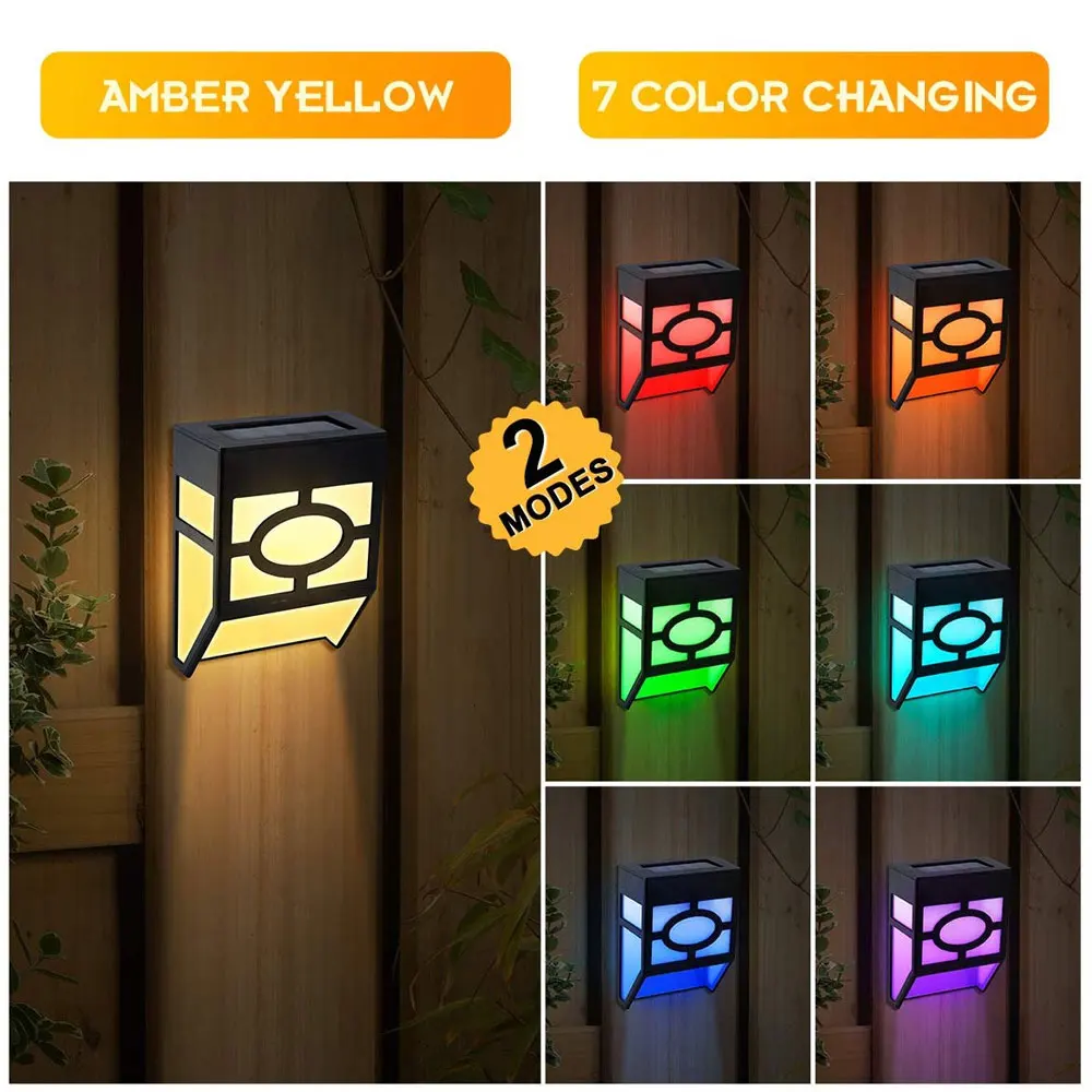 BRELONG 2 светодиодный солнечный Ретро наружный IP45 водонепроницаемый настенный