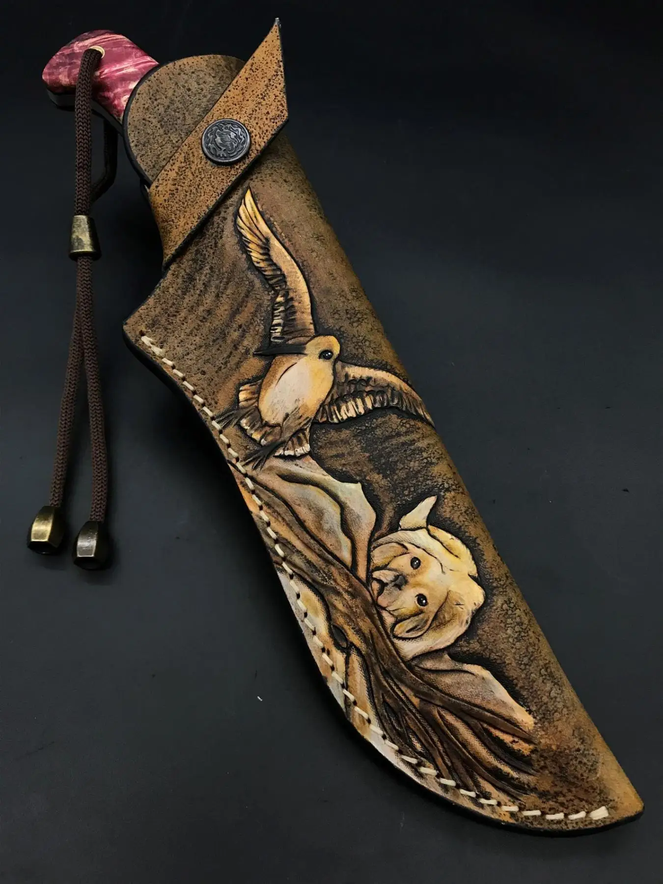 

Handmade Elmax Nature and Camping Knife TK60