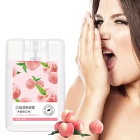 oral cavity spray remove bad breath cleaning the mouth dental health peach easy to carry breathe fresh air unisex oral care 15ml