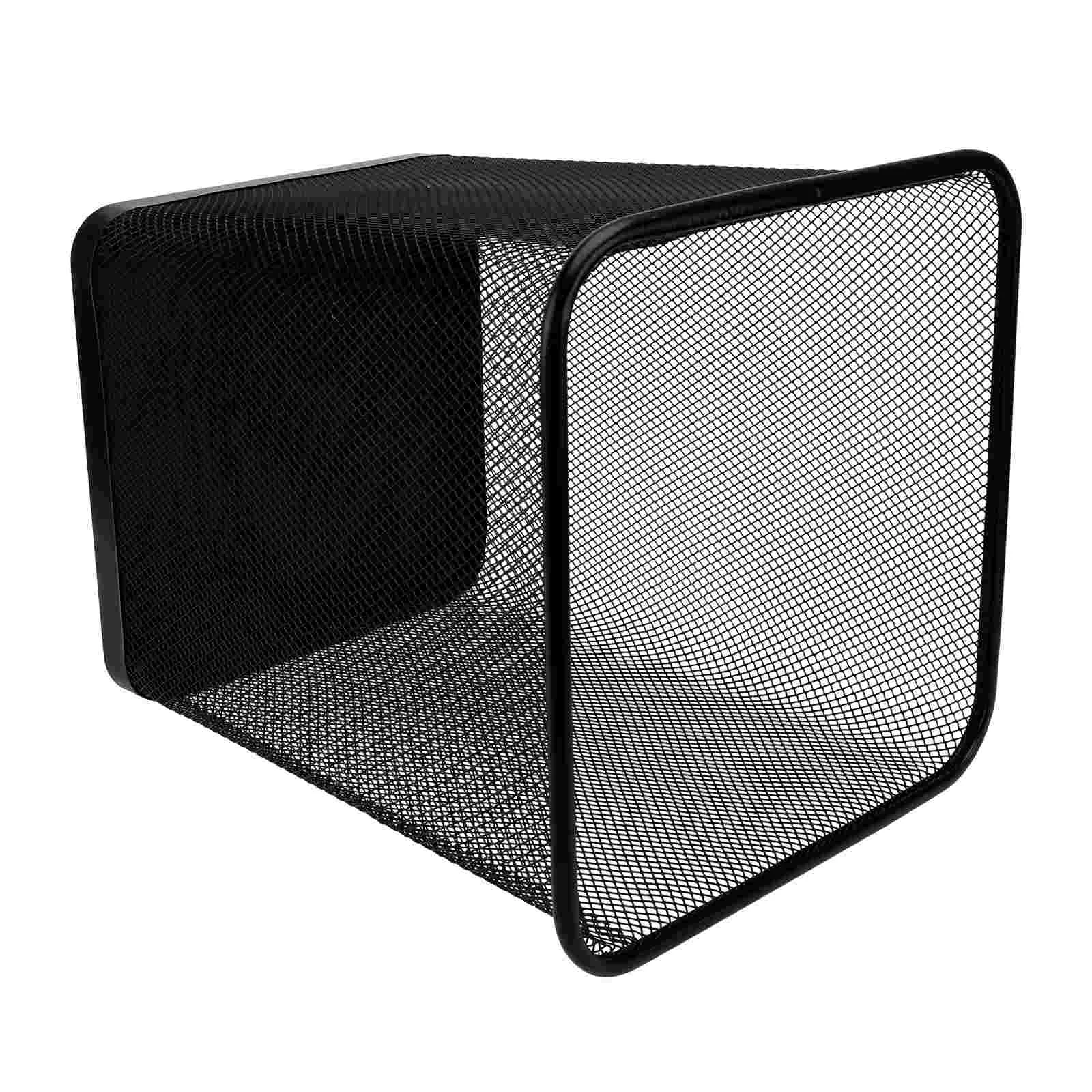 

1Pc Bathroom Trash Can Iron Garbage Container Household Waste Paper Basket