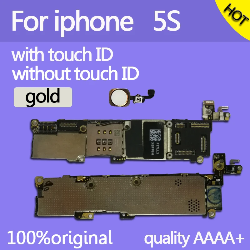 16 Гб/32 ГБ/64 ГБ для iphone 5s материнская плата без/с сенсорным ID 100% оригинал
