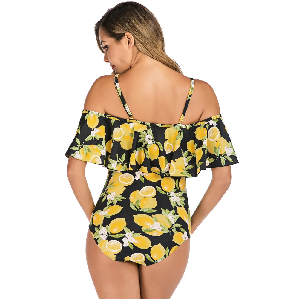 

GUIJIReady Stock 2021 S-2XL Swimsuit Bikinis Pregnant Swimwear Women Maternity Suspender Print Pregnancy One Piece