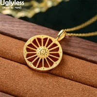 uglyless lemon slices latest creative jewelry for women gold 925 silver dress necklace natural agate pendants necklaces chains